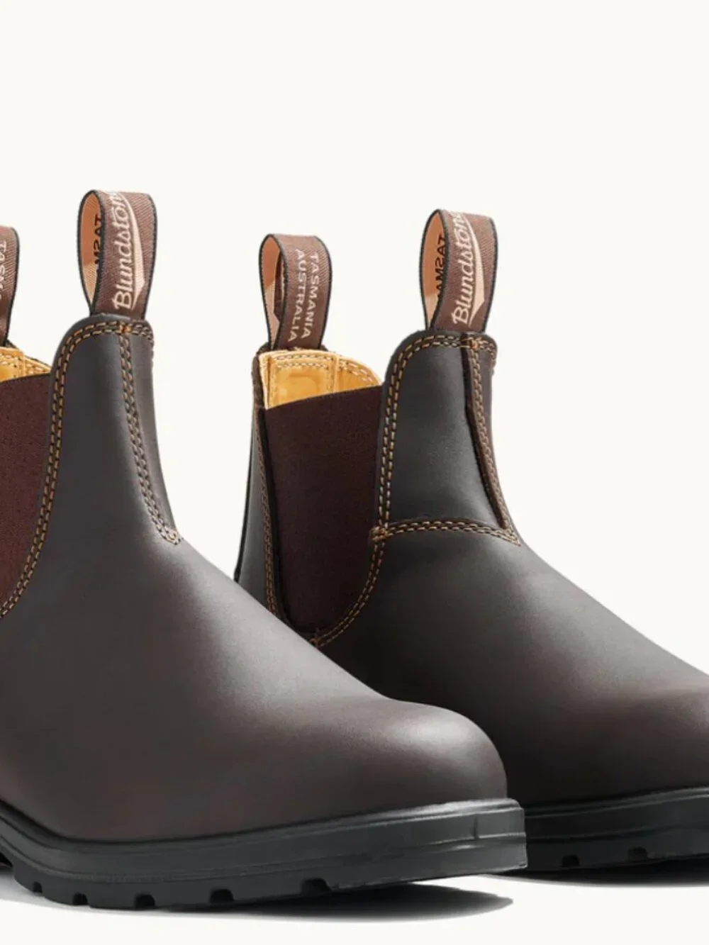 Blundstone 500 Chelsea Stout Brown Boots, New In Box, Size 7.5 (4.5 AU) - Picture 4 of 7